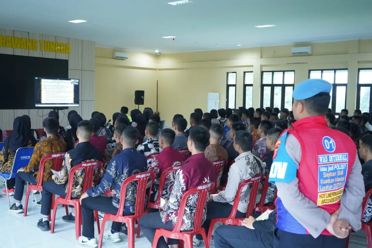 Polres Purwakarta Gelar Pengambilan Sumpah dan Penandatanganan Pakta Integritas Penerimaan Polri 2026