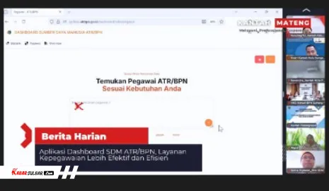 ATR/BPN Kembangkan Dashboard SDM untuk Dukung Mutasi dan Promosi Berbasis Sistem Merit