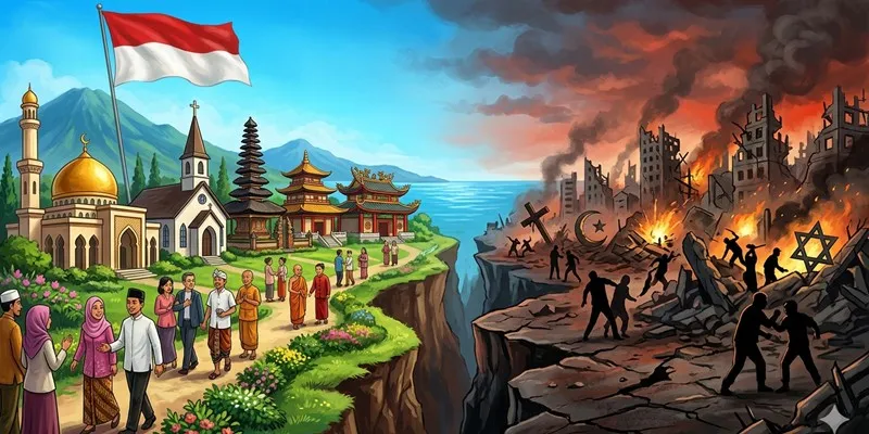 Ketika Konflik Global Bernarasi Agama Menggema di Indonesia dan Ujian Prinsip Bebas Aktif