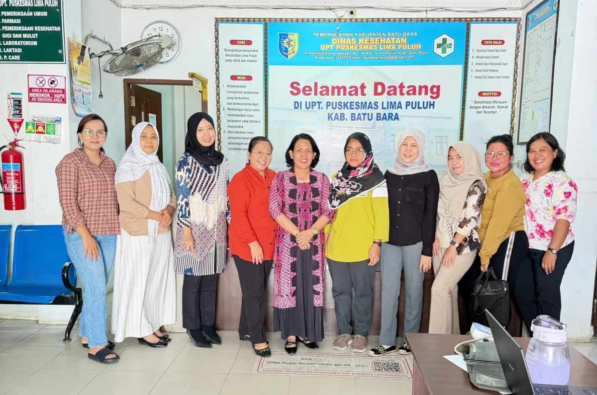 Dinkes PPKB Batu Bara Supervisi Program Kesehatan Keluarga dan Gizi di Puskesmas Lima Puluh