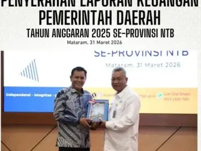 Bupati Sumbawa Serahkan LKPD 2025 Unaudited ke BPK NTB, Tegaskan Komitmen Transparansi