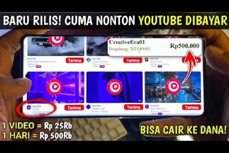 Aplikasi Penghasil Uang 2026 Viral, Klaim Bukti Penarikan Rp10.000 ke Dompet Digital