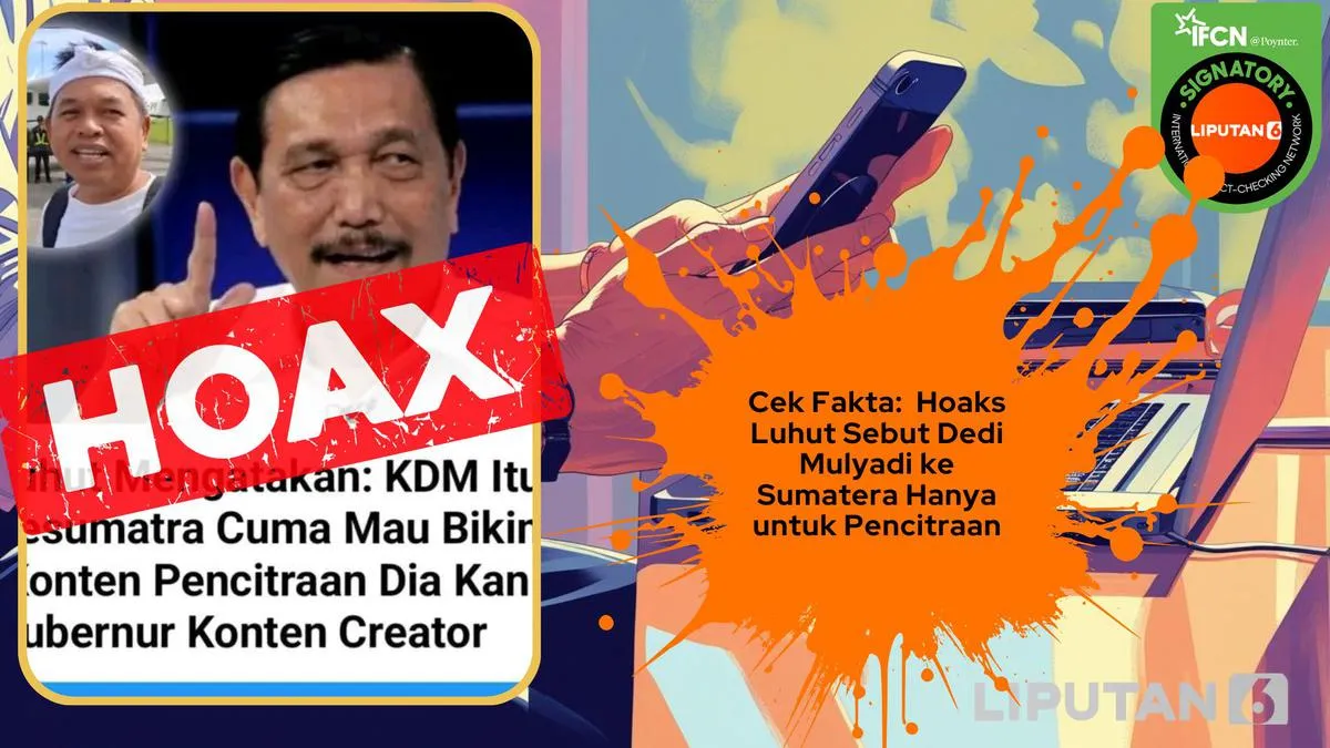 Hoaks Kerap Catut Nama Dedi Mulyadi, Ini Tiga Klaim yang Beredar di Media Sosial
