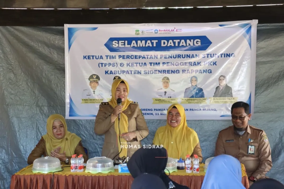 Wabup Sidrap Pimpin PMT di Rumah Gizi Lanrang, Ingatkan Pentingnya Asupan Tanpa Pengawet