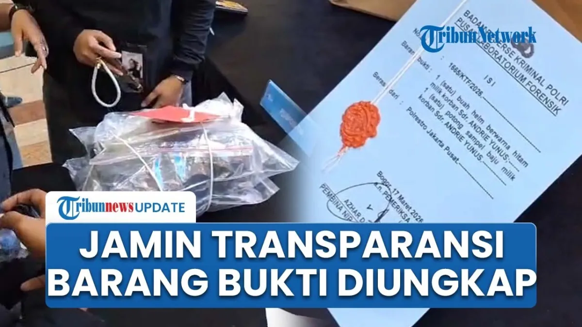 Polda Metro Jaya Ungkap Barang Bukti Kasus Penyiraman Air Keras ke Publik