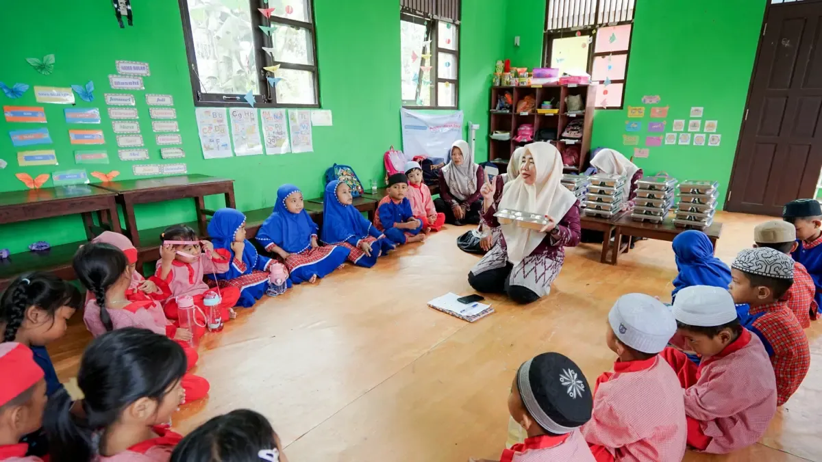 Program PASTI Adaro-YABN Beri Intervensi Gizi untuk Anak TK di Desa Hayup Tabalong