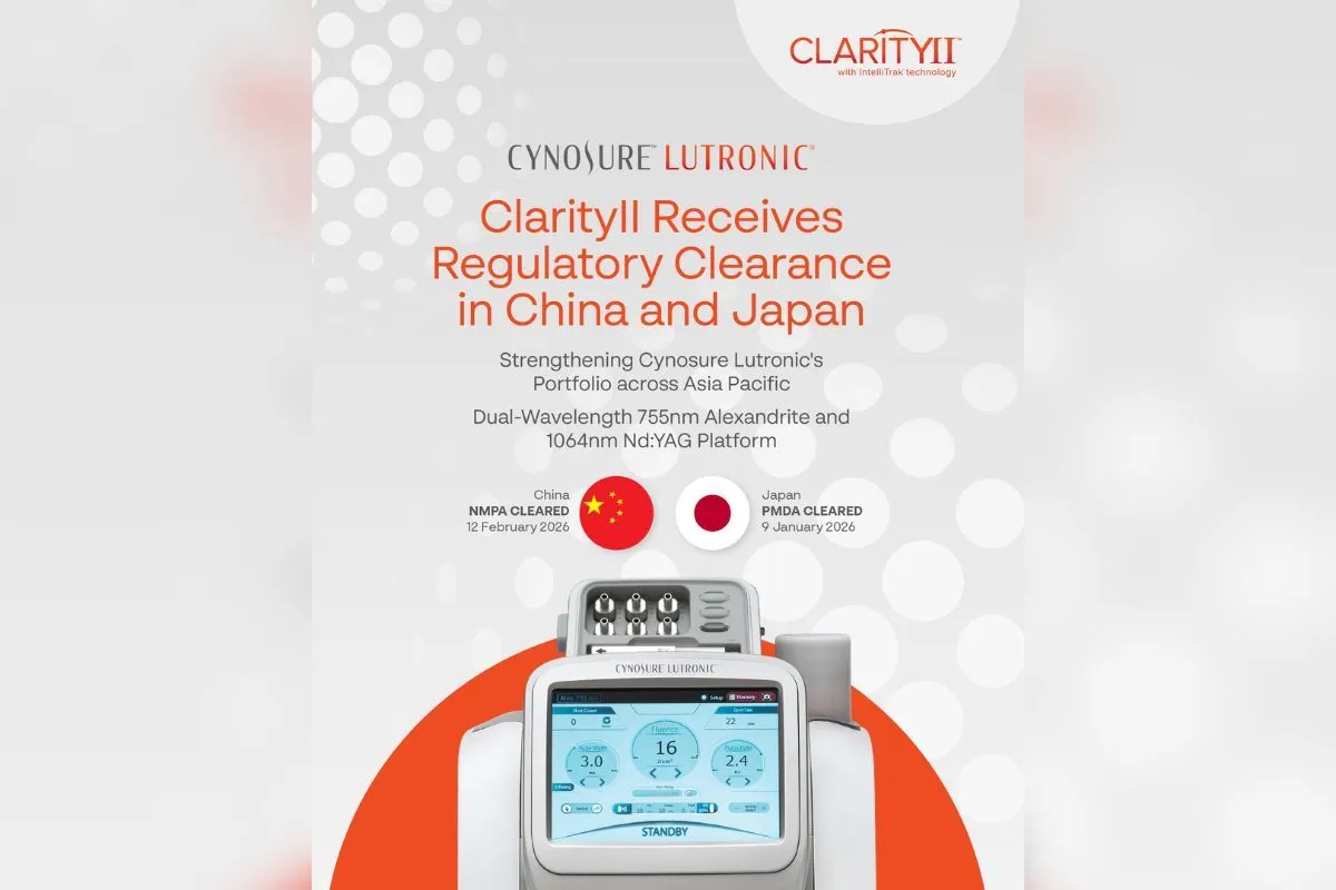 Cynosure Lutronic Kantongi Izin Clarity II di Tiongkok dan Jepang
