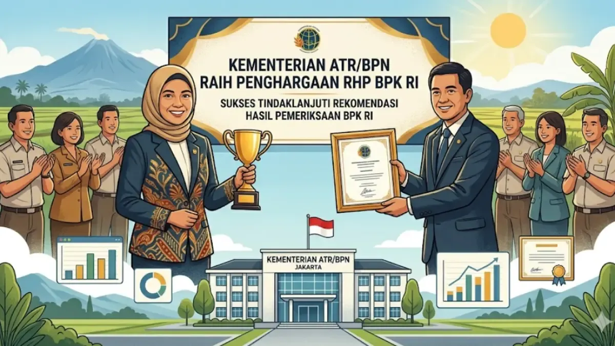Kementerian ATR/BPN Raih Penghargaan BPK RI atas Tindak Lanjut Rekomendasi Pemeriksaan