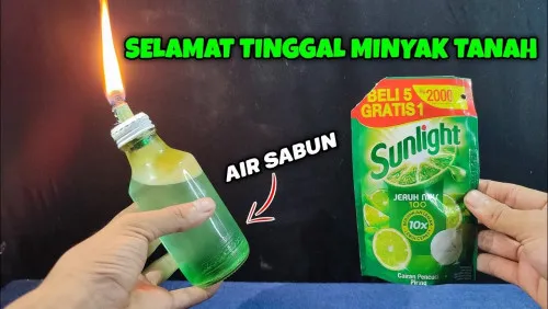 Cara Membuat Lampu Darurat dari Botol Bekas dan Minyak Goreng
