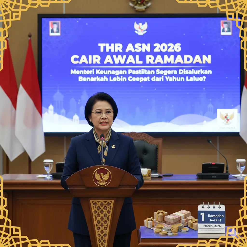 Menteri Keuangan: THR ASN 2026 Akan Cair Awal Ramadan, Masih Tunggu Terbitnya PP