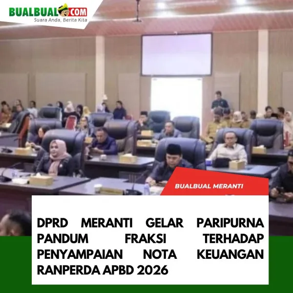 DPRD Kepulauan Meranti Gelar Paripurna Pandangan Umum Fraksi atas Nota Keuangan Ranperda APBD 2026