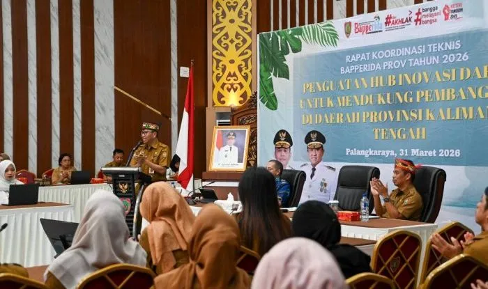 Plt Sekda Kalteng Buka Rakortek Riset dan Inovasi Daerah 2026, Wakili Gubernur