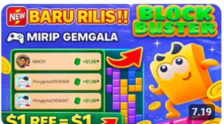 Aplikasi Block Buster Viral Diklaim Bisa Beri Saldo hingga Ratusan Ribu Lewat Permainan