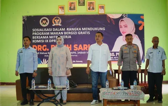 Putih Sari dan BGN Sosialisasikan Program Makan Bergizi Gratis di Karawang, Tekankan Pencegahan Stunting