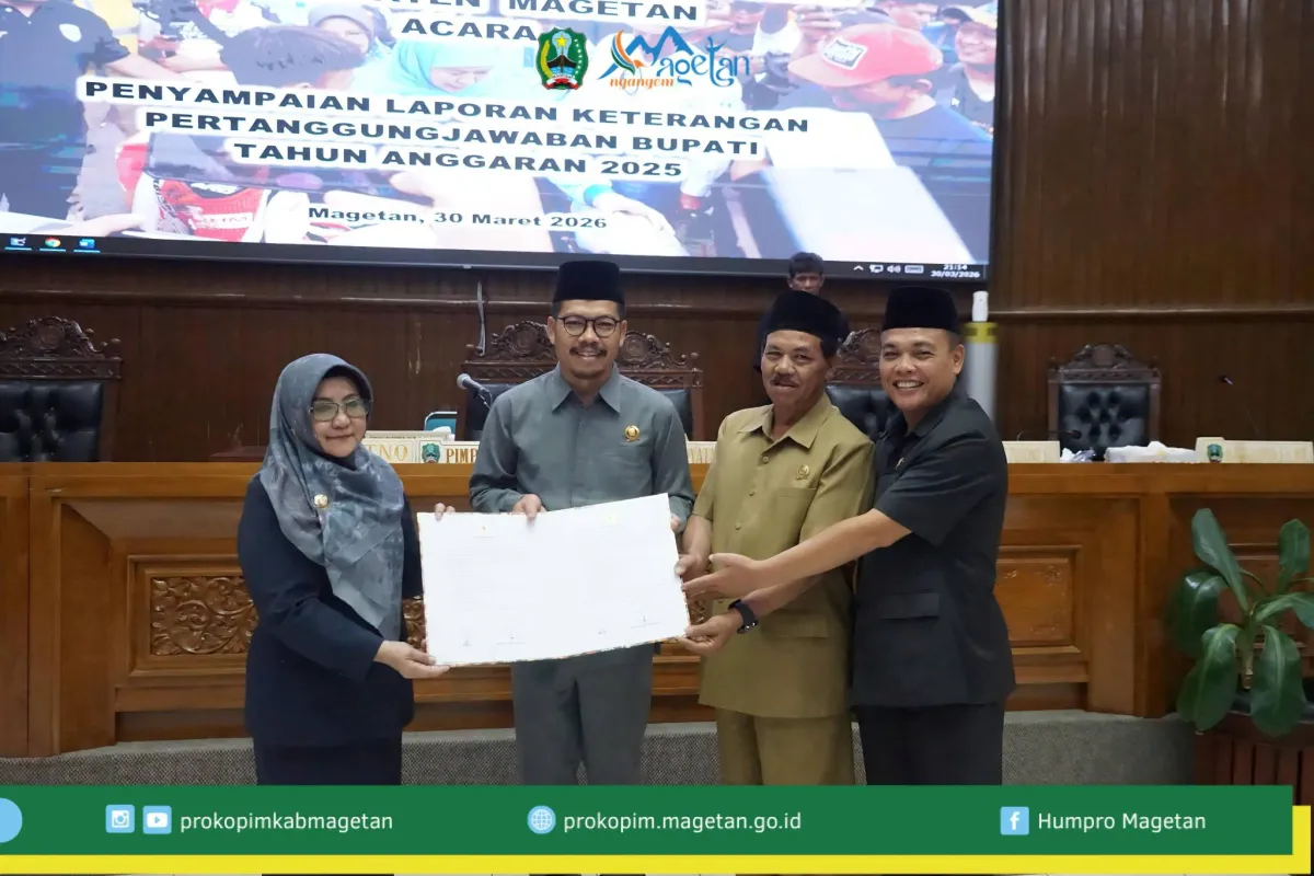 DPRD Magetan Gelar Rapat Paripurna Bahas Keputusan atas LKPJ Bupati Tahun Anggaran 2025