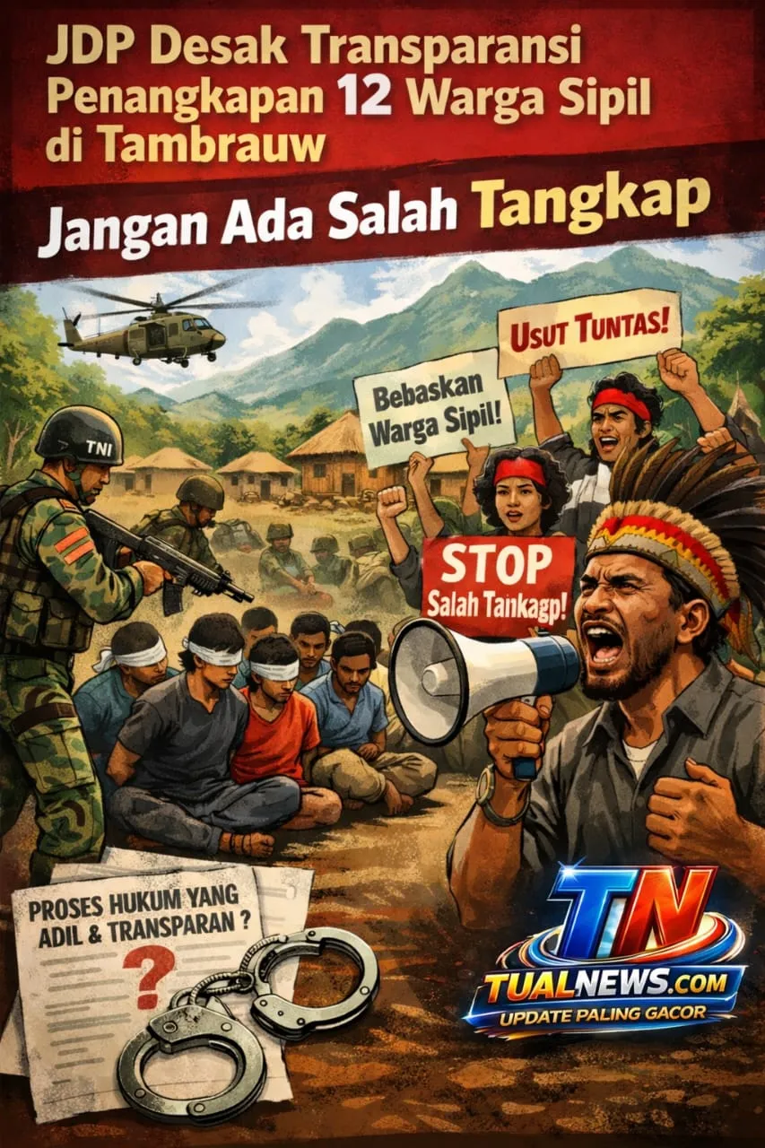 Jaringan Damai Papua Minta Transparansi Penangkapan 12 Warga di Tambrauw, Ingatkan Risiko Salah Tangkap