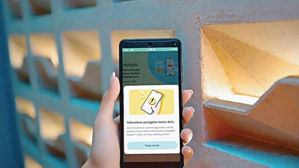 BNI Tambah Fitur Keamanan, Aplikasi wondr Terkunci Saat Ponsel Menerima Panggilan