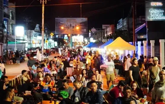Malam Pertama Street Food Kota Gorontalo Catat Pendapatan Pedagang Rp128 Juta