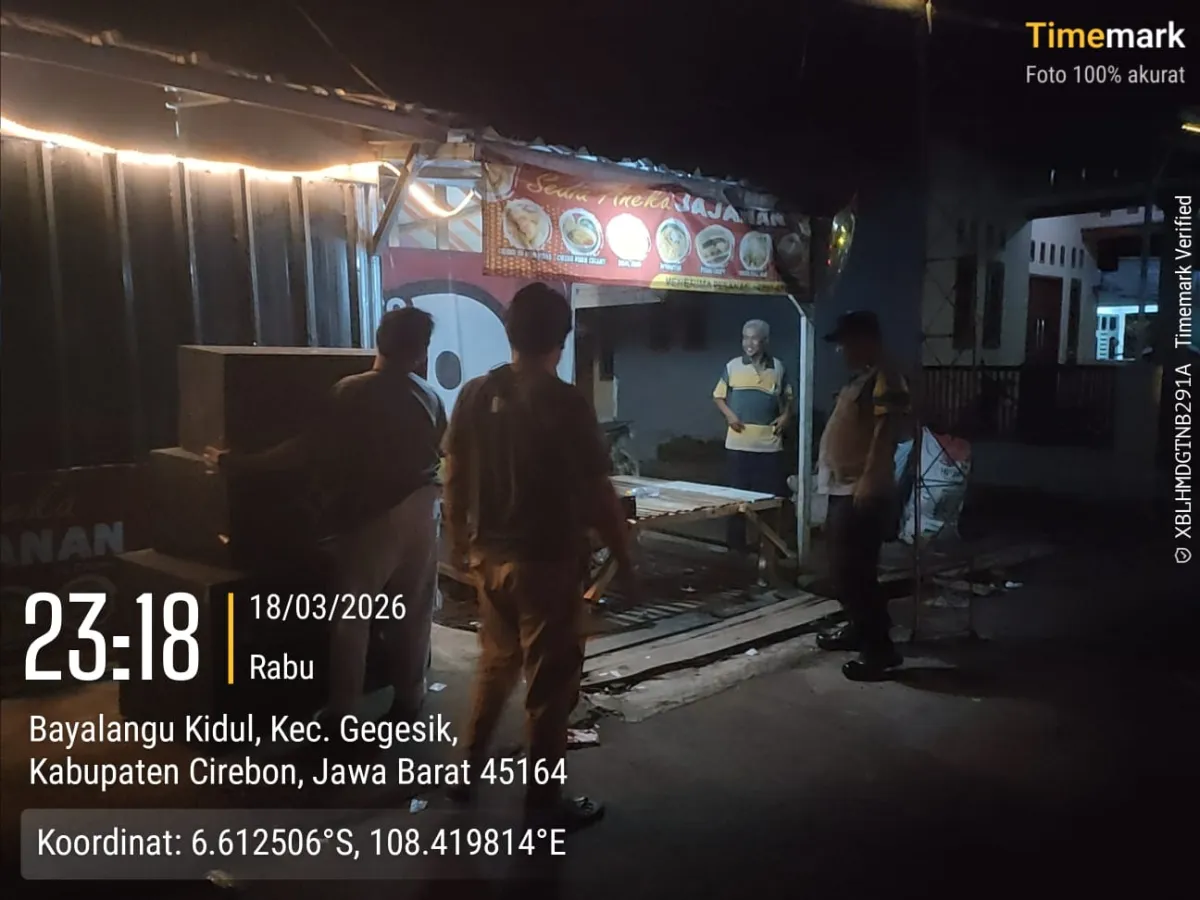 Polsek Gegesik Tindak Lanjuti Laporan Musik Keras di Bayalangu Lor