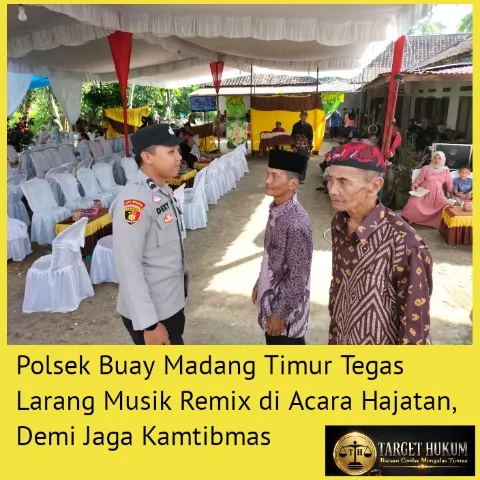 Polsek Buay Madang Timur Larang Pemutaran Musik Remix di Hajatan untuk Jaga Kamtibmas