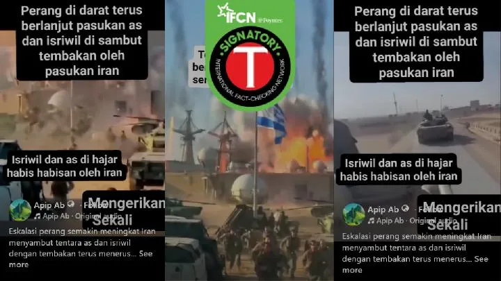 Cek Fakta: Video Klaim Kontak Senjata Darat AS-Israel dan Iran Ternyata Gabungan Konten AI dan Rekaman Lama