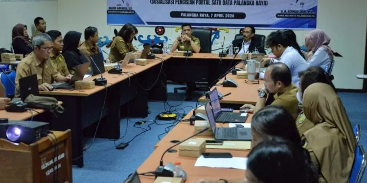 Diskominfo dan BPS Sosialisasikan Pengisian Portal Satu Data Kota Palangka Raya