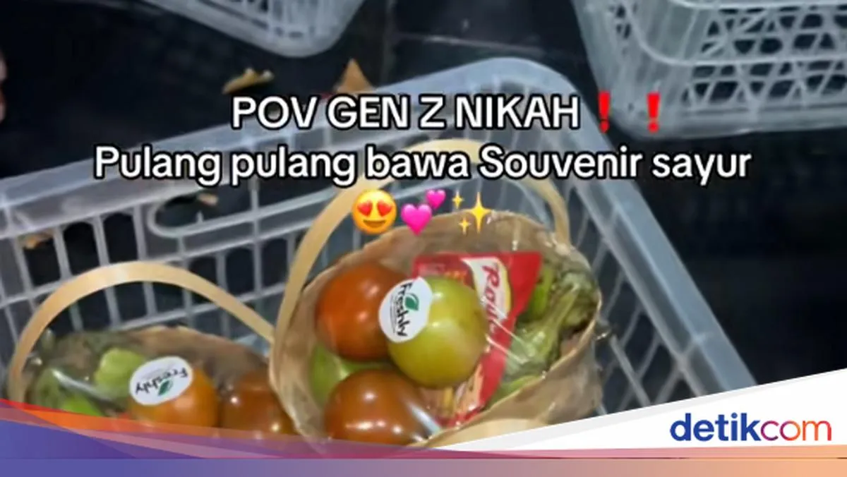 Souvenir Pernikahan Gen Z Viral: Tamu Kondangan Pulang Membawa Paket Sayur Siap Masak