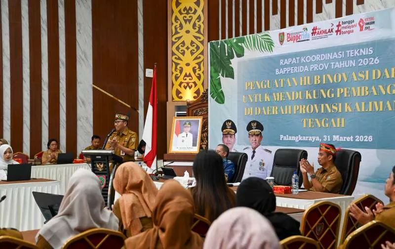 Plt Sekda Kalteng Buka Rakortek Riset dan Inovasi Daerah 2026