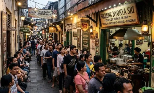 Kuliner Legendaris di Gang Sempit Tetap Jadi Magnet Pengunjung