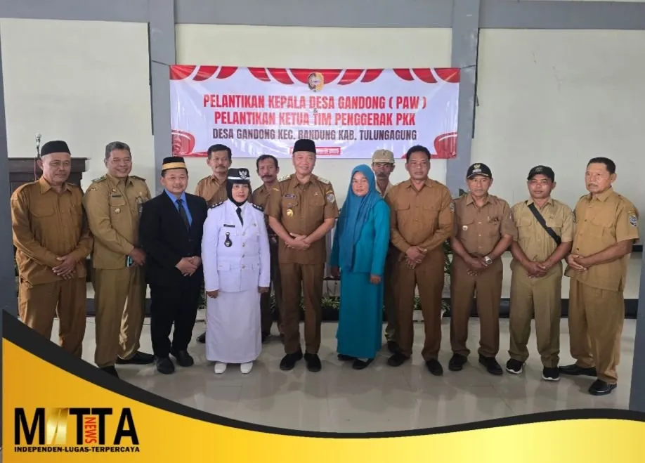 Atik Susanti Dilantik sebagai Kades PAW Gandong, Bupati Tulungagung Tekankan Integritas dan Transparansi Dana Desa