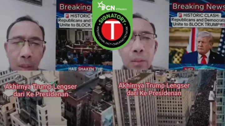 Klaim Trump Dilengserkan Akhir Maret 2026 Tidak Terbukti, Video Viral Gabungkan Klip Berbeda
