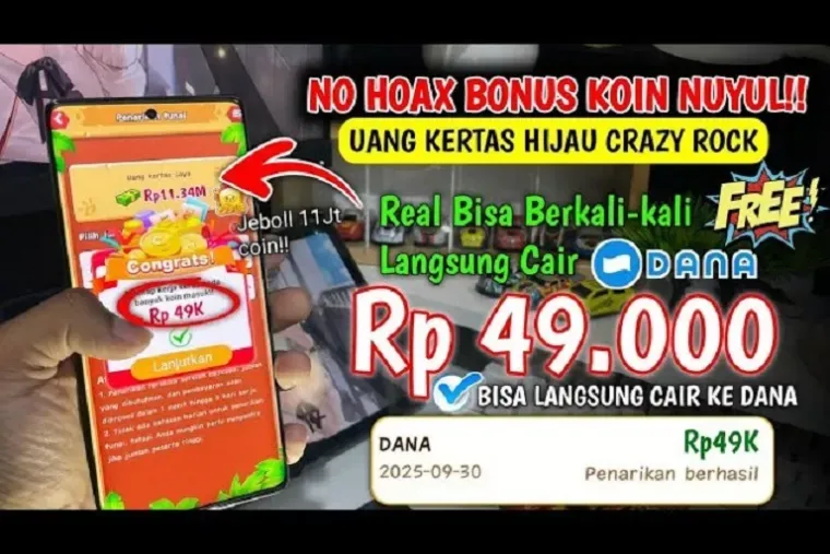 Game Crazy Rock Viral Diklaim Bisa Tarik Saldo Lebih Cepat Lewat “Formula Rahasia”