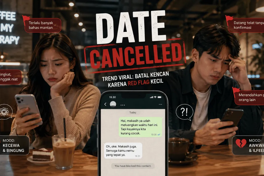 Mengenal Tren “Date Cancelled” yang Viral: Dari Humor Warganet hingga Obrolan soal Standar Kencan