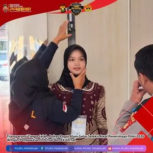 Polres Pagar Alam Gelar Seleksi Administrasi Awal Penerimaan Polri 2026 dengan Pengawasan Internal dan Eksternal