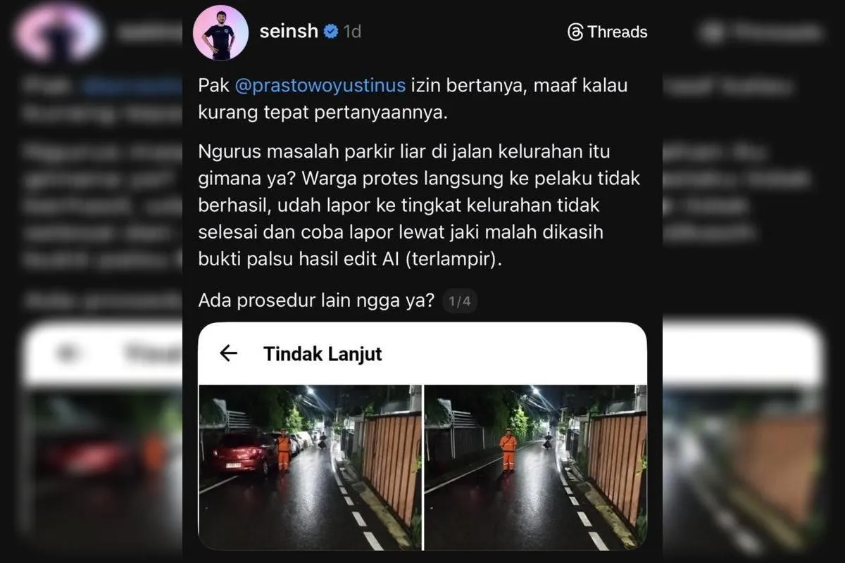 Keluhan Parkir Liar di JAKI Disebut Dibalas Foto Diduga Rekayasa AI, Pemprov DKI Akui Ada Kekeliruan Validasi