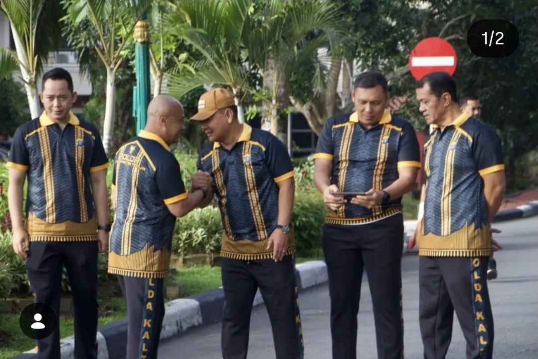 Kapolda Kaltim Pimpin Olahraga Bersama di Mapolda Balikpapan