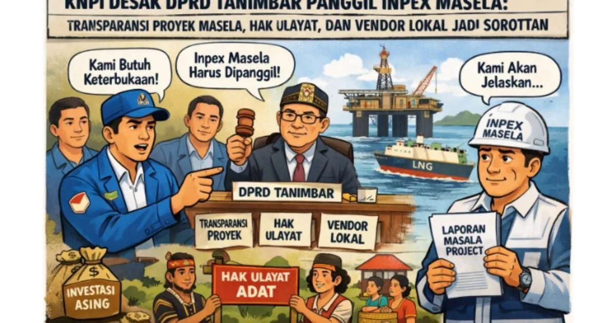 KNPI Kepulauan Tanimbar Minta DPRD Panggil Inpex untuk Buka Informasi Proyek Blok Masela