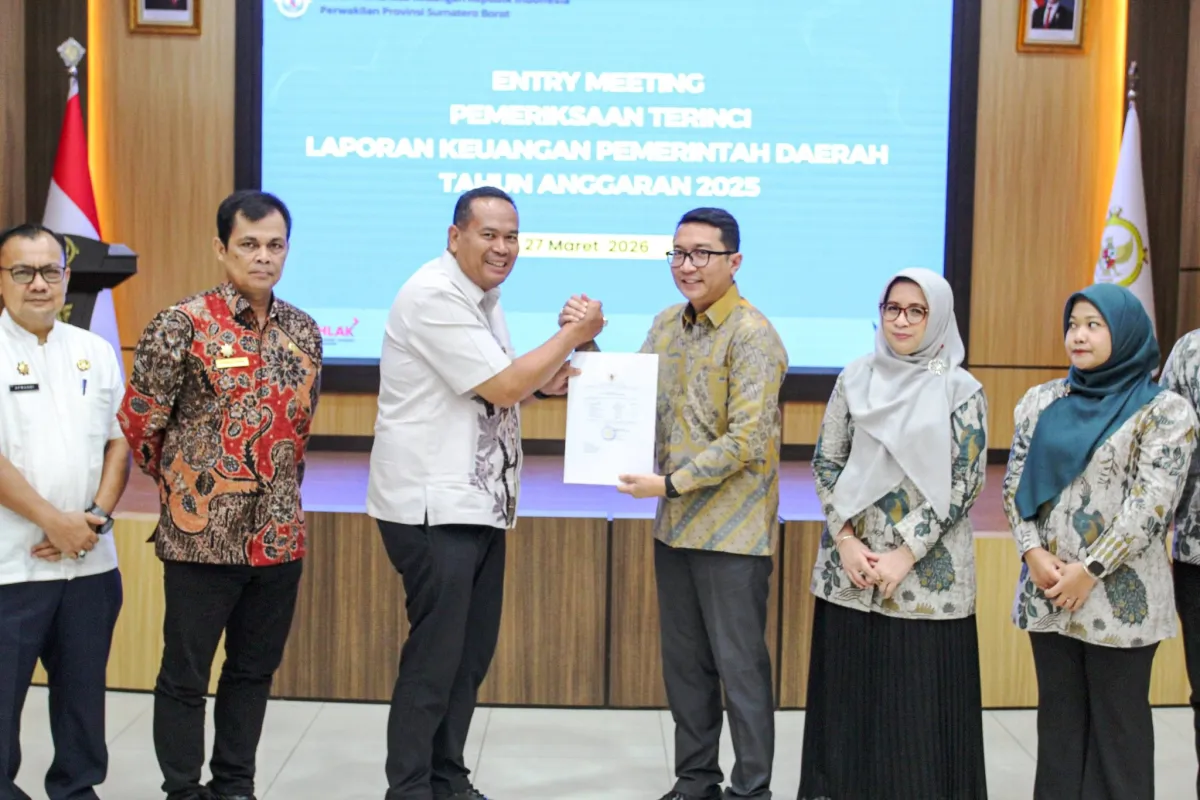 Pemkot Pariaman Serahkan LKPD 2025 ke BPK Perwakilan Sumbar