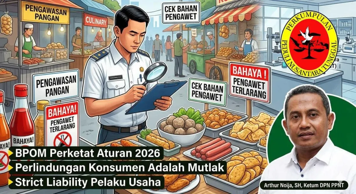 PPNT Tekankan Pengawasan Keamanan Pangan dan Larangan Pengawet Berbahaya di Usaha Kuliner