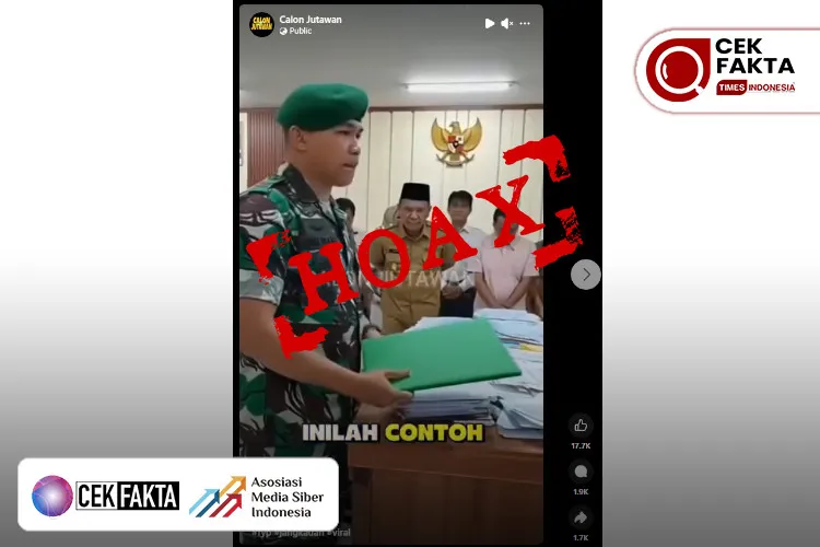 Cek Fakta: Video Klaim TNI Tangkap dan Audit Kepala Desa Terkait Dana Desa Disebut Hoaks