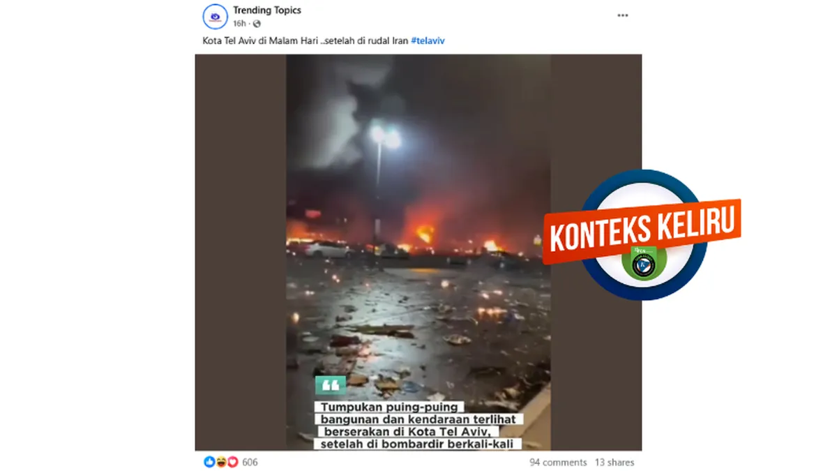 Foto yang Diklaim Dampak Serangan Iran di Tel Aviv Ternyata Kecelakaan Pesawat di Philadelphia