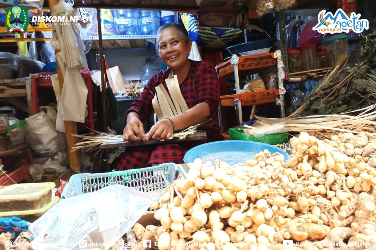 Pedagang Rempah di Pasar Sayur Magetan Bertahan di Tengah Tren Bumbu Instan