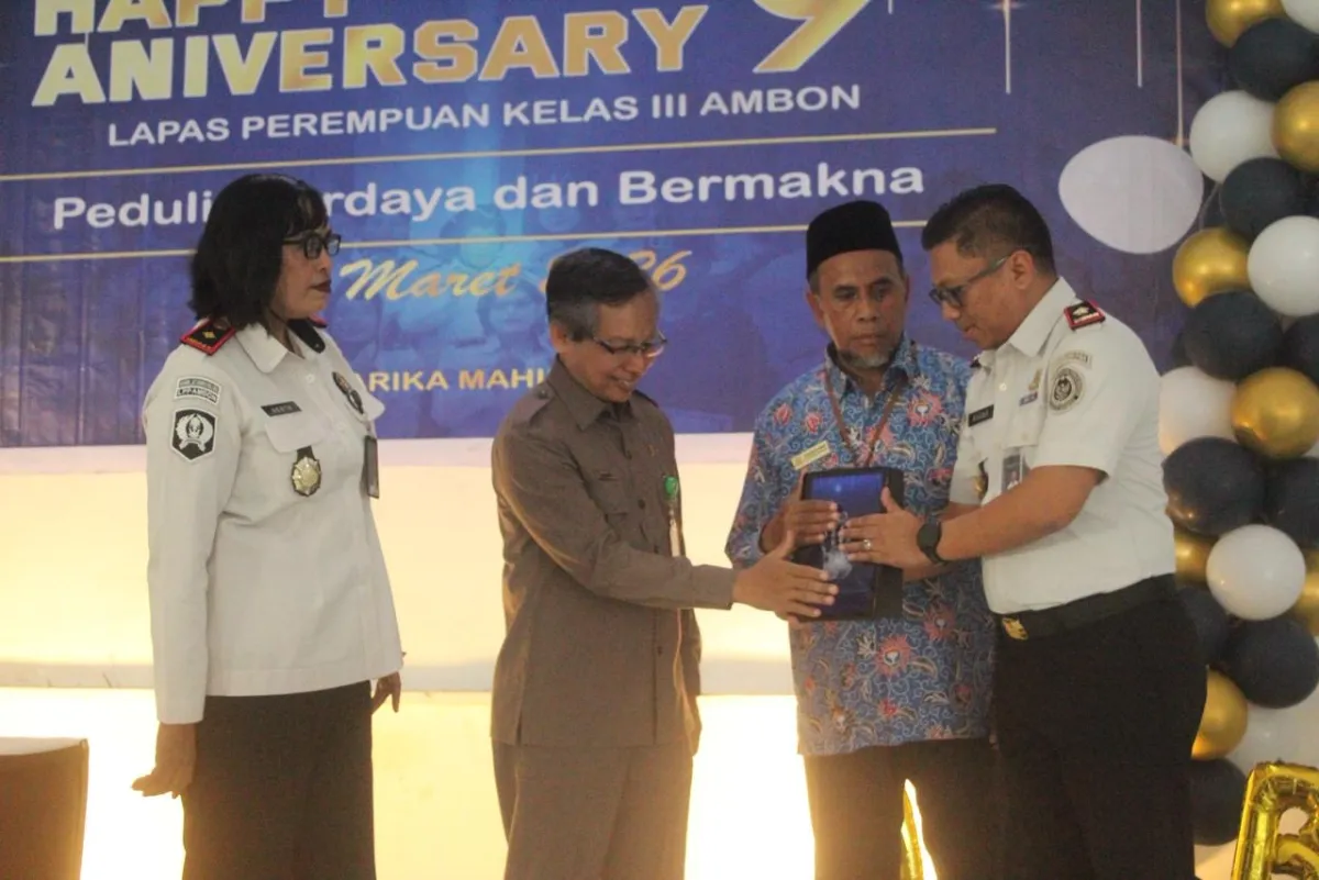 Kanwil Ditjenpas Maluku Luncurkan Website dan Aplikasi BETA PUAN di HUT Lapas Perempuan Ambon