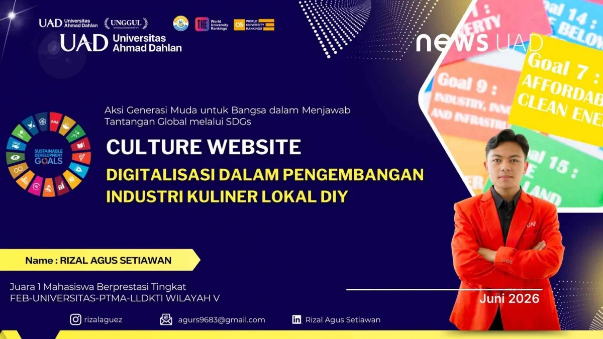 Mahasiswa UAD Raih Dua Penghargaan Lewat Gagasan Digitalisasi Kuliner Lokal DIY