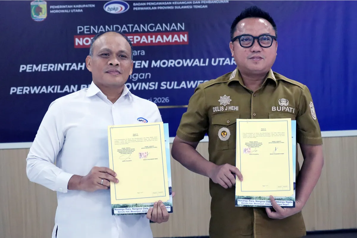 Pemkab Morowali Utara dan BPKP Sulteng Teken Nota Kesepahaman Penguatan Pengawasan dan Tata Kelola