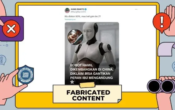 Cek Fakta: Klaim China Kembangkan Robot yang Bisa Mengandung Bayi Disebut Hoaks