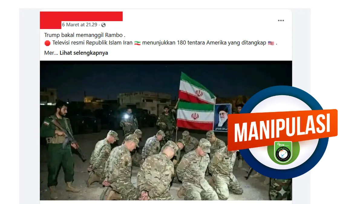 Klaim Iran Menangkap 180 Tentara AS Ternyata Tidak Benar, Foto Disebut Rekayasa AI
