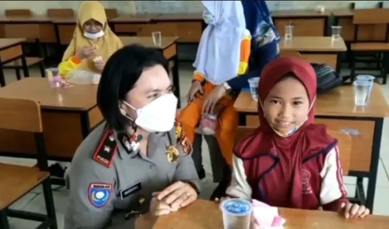 Polresta Jambi Lanjutkan Program Vaksinasi Covid-19 Lewat Gerai ‘Vaksinasi Merdeka Anak’