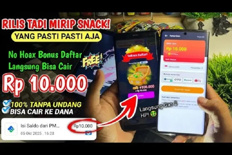 Aplikasi Penghasil Uang 2026 Muncul di Google Play Store, Diklaim Bisa Tarik Rp10 Ribu ke DANA