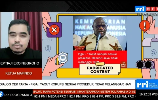 Mafindo: Klaim Pernyataan Menteri HAM Pigai soal Yaqut di Media Sosial Tidak Berdasar